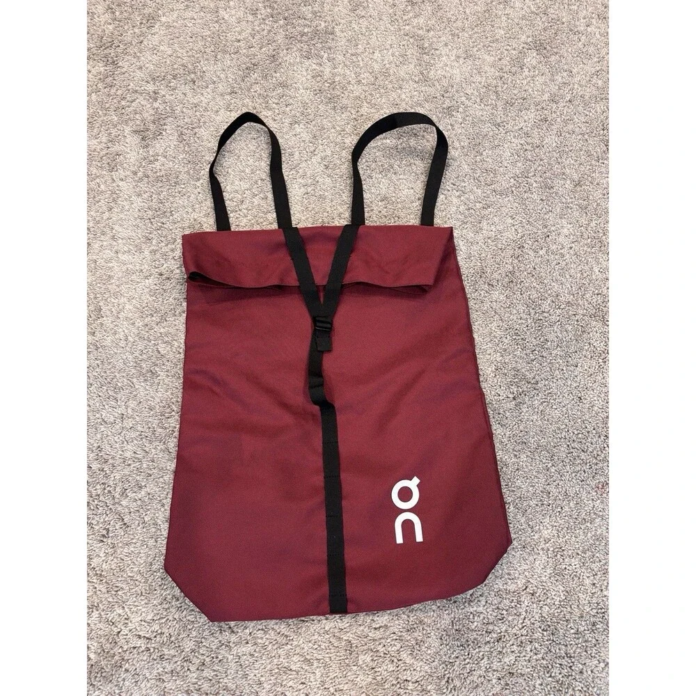 On Cloud Running Ambassador Backpack / Tote Bag Unisex Red Burgundy School Bag